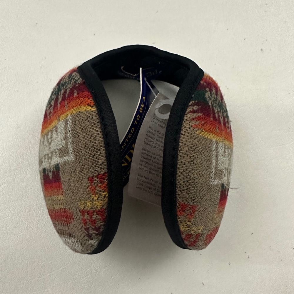 Pendleton Ear Warmers Winter Multicolor Graphic Wool Native American Ear Muff